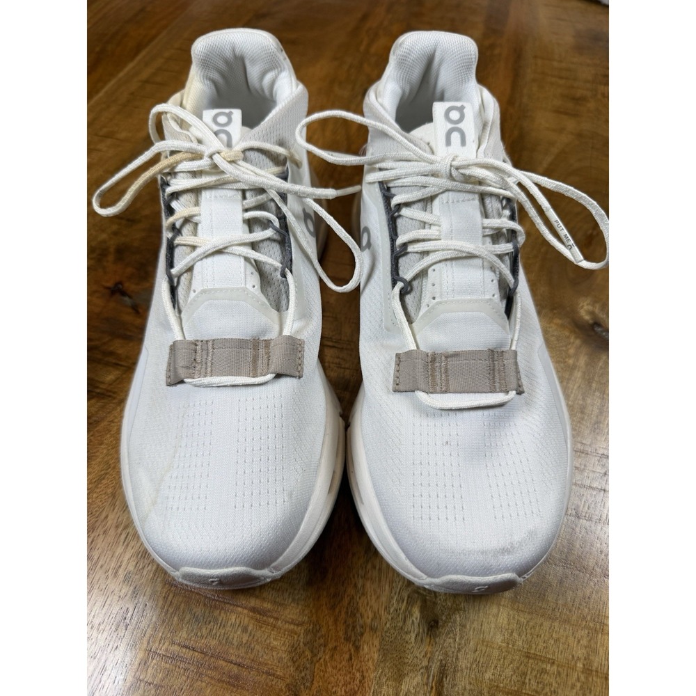 On Cloudnova 2 Women 9 Ice Sand White Sneakers CloudTec 3WE30222053 EU40.5 - Picture 2 of 10